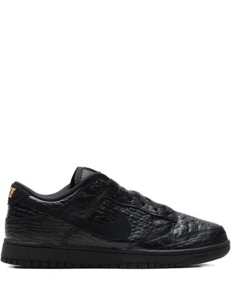 Nike Dunk Low croc-effect low-tops sneakers - women - Calf Leather/Fabric/Rubber - 11.5 - Black