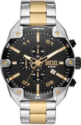 Diesel Spiked Watch - Heren - Horloges - Grijs - ONE Size - Satijn - Accessoires
