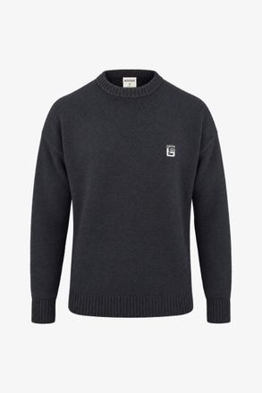 Genti Monogram Boucl&eacute; Roundneck | Zwart