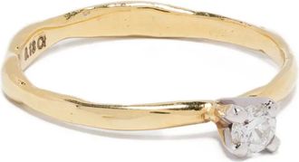 Wouters & Hendrix 18kt yellow gold Solitaire diamond ring - Oro