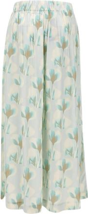 HUGO BOSS Talini Broek - Dames - Wijde Broeken - Veelkleurig - 2XL - Broeken