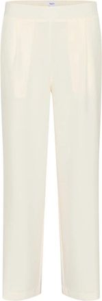 Saint Tropez Wijde Broek Celestsz Ice - Dames - Wijde Broeken - Beige - L - Broeken