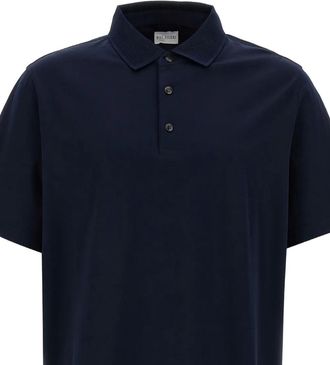 Pal Zileri three-button polo shirt - men - Cotton - 60 - Blue