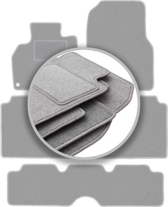 OEM Alfombrillas Gris Ceniza Para Renault Espace Iv 7 Plazas (2002-2012)