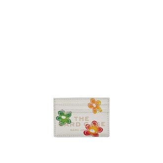 Marc Jacobs Accessoires, Dames, Veelkleurig, ONE Size, Leer, The Card Case Daisy