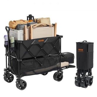 OEM Bollerwagen 1320 X 565 X 1065 Mm Kinderwagen Aus 600d Oxford-stoff Mit Pvc-beschichtung Strandwagen Wasserdicht, Uv-best&auml;ndig Max. 204 Kg Tragf&auml;higkei