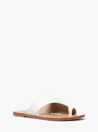 Michael Kors Nettuno Leather Thong Sandal
