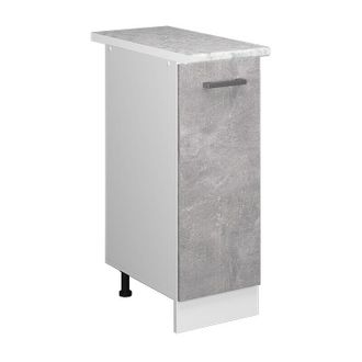 Vicco Mueble Bajo Universal R-line, Hormig&oacute;n, 30 Cm Con Puerta, Con Encimera