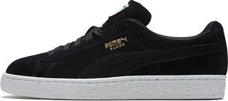 Puma Suede Low Casual Board Shoes Black/Gold 352634-87