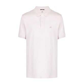 C.P. Company Polo Shirt met Geborduurd Logo - Heren - Polos - Roze - S - Katoen - Tops