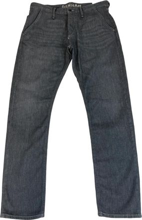 Denham Grijze Carrot Fit Jeans met knoopsluiting - Heren - Regular Fit Jeans - Grijs - W34 L32 - Katoen - Jeans