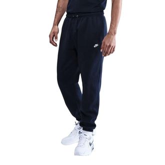 Nike Fleece-joggingbroek voor heren van Club (Effen marineblauw/effen wit)