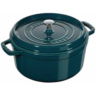Staub Casseruola/Cocotte in ghisa, Tonda 26 cm, 5 litri, Blu (La Mer)