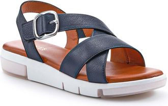 Jones Bootmaker Womens Ilaria Casual Leather Sandals - Navy - Size UK 4