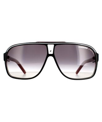 Carrera Aviator Mens Black Dark Grey Gradient Sunglasses - One Size