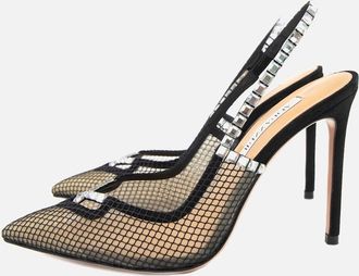 Aquazzura Womens Aquazzura Forbidden Love Sling 105 Black - Size: 5