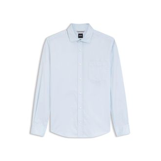 BOSS Casual-fit cotton shirt with spread collar