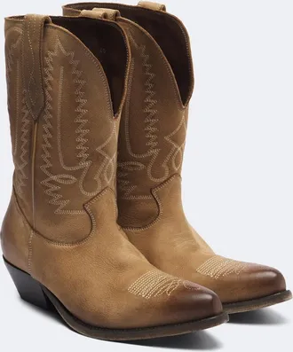 Golden Goose Wish Star leather cowboy boots