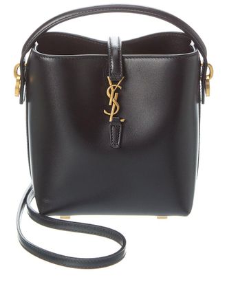 Saint Laurent Le 37 Mini Leather Bucket Bag