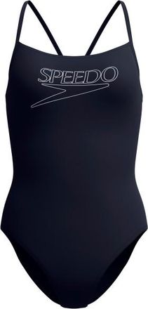Speedo Endurance+ Logo Thin Strap One Piece Badeanzug f&uuml;r Damen | blau