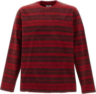 Arte Sunfade Striped Longsleeve - Knitwear - Hombre - Rojo - M
