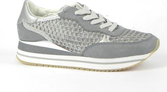 Crime London Hoogwaardige Sneakers - Dames - Sneakers - Grijs - 41 EU - Leer - Schoenen