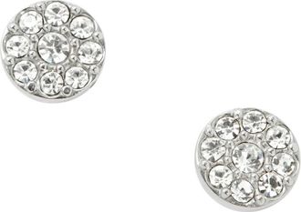 Fossil Ellis Iconische Glitz Stud Oorbellen - Dames - Oorbellen - Grijs - ONE Size - Accessoires