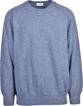 Malo Pullover Girocollo - Heren - Ronde hals truien - Blauw - 2XL - Kasjmier - Truien & Vesten