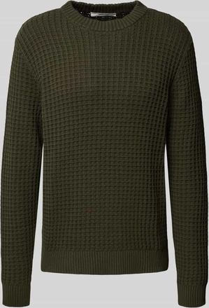 Selected Regular Fit Strickpullover aus reiner Bio-Baumwolle Modell TOM in Dunkelgruen, Größe XXL