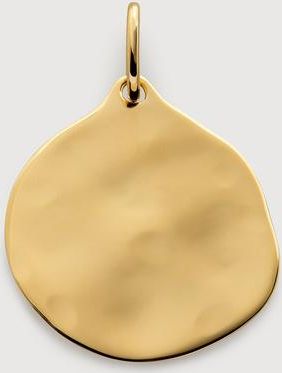 Monica Vinader Gold Siren Muse Round Pendant