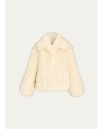 Cinq &agrave; Sept Curly Faux Fur Jacket