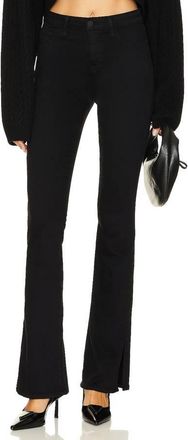 L'agence Abilene High-Rise Boot Slit Pants In Noir
