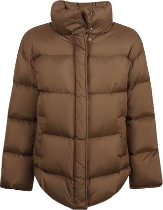 Max Mara Jassen, Dames, Bruin, XS, Polyester, Piumino