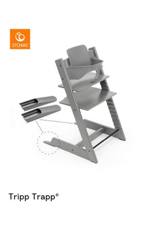 Stokke Hochstuhlb&uuml;gel, Grau, Kunststoff, 43x19x22 cm, einfache Montage, Schnellverschluss, abwaschbar, schadstofffrei, Babym&ouml;bel & Kinderm&ouml;bel, Babyzimmer, H