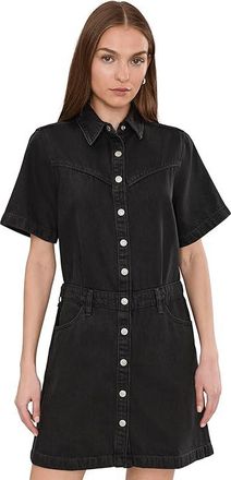 Levi's Short Sleeve Logan Western Dress Womens Dress Capturing Moments : LG, Cotton