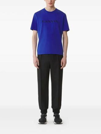 Lanvin drwastrings trousers - men - Virgin Wool/Polyester - 48 - Black