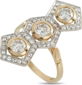 Luxury Bazaar 18K Yellow Gold 1.95ct Diamond Ring MF09-022326