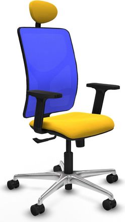Piqueras y Crespo Sedia Da Ufficio Piqueras Y Crespo Ergonomica Blu Alluminio