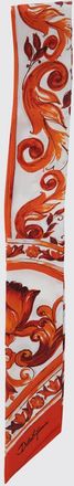 Dolce & Gabbana All-Over Majolica Print Pure Silk Foulard