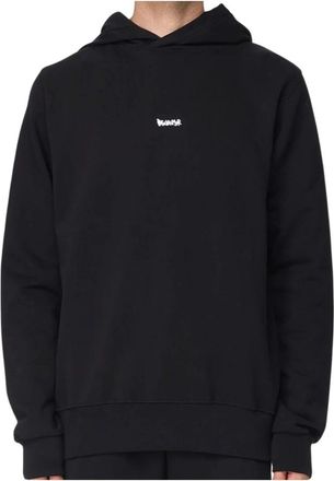 Disclaimer Felpa con Cappuccio Cotone Logo Graffiti - Heren - Hoodies - Zwart - S - Katoen - Hoodies & sweatvesten