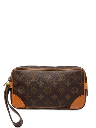 Louis Vuitton 1990 Monogram Marly Dragonne PM clutch bag - Bruin