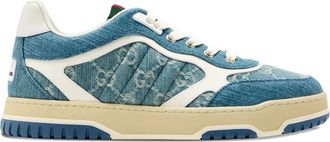 Gucci Denim sneakers met monogram - Blauw