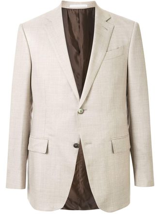 Ermenegildo Zegna single breasted blazer - Neutrals