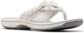 Clarks Breeze Opal Flip Flop in White at Nordstrom Rack, Size 10