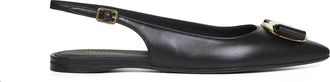 Ferragamo New Vara Plate Ballerina - Dames - Ballerinas - Zwart - 36 1/2 EU - Leer - Schoenen