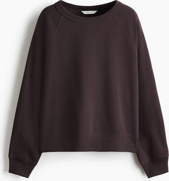 H&M Sweatshirt mit Raglan&auml;rmeln - Grau