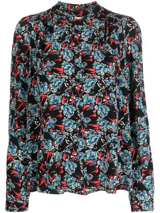 Zadig&Voltaire Blusa Tchin con stampa - Nero