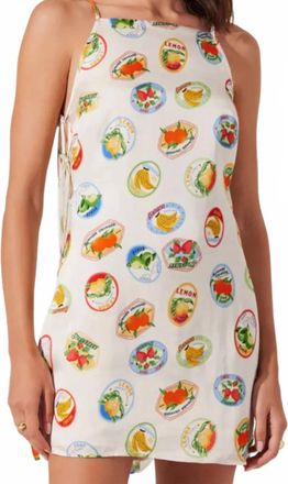 Astr Samira Dress In Ivory Multi