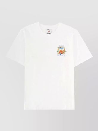 Casablanca short sleeve crew neck graphic t shirt