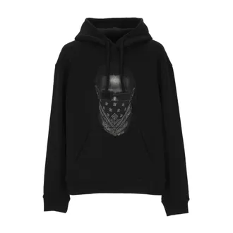 Ih Nom Uh Nit Hoodies, male, Black, Size: 2XL Hoodie with Bandana Graphic